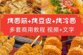 烤面筋+烤豆皮+烤冷面教程